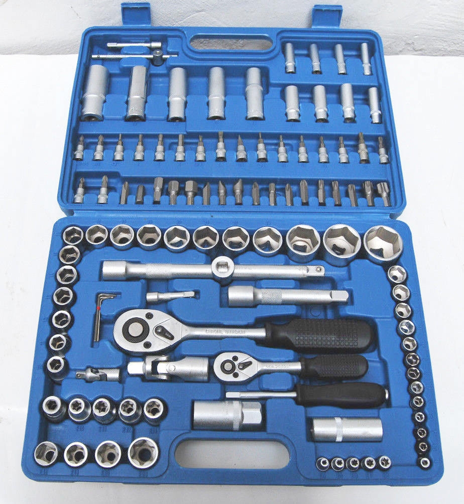 JUEGO DE LLAVES LLAVE DE TRINQUETE CAJA DE VASO DE BROCA TORX 108 PIEZAS M.2