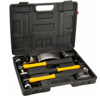 KIT DE MARTILLOS Y TEJONES PARA LA REPARACIÓN DE AUTOMÓVILES CON JUEGO DE ESTUCHES 7 PIEZAS