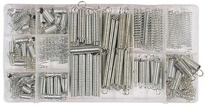 JUEGO DE MUELLES DE COMPRESIÓN Y EXTENSIÓN 200 PIEZAS EN CAJA