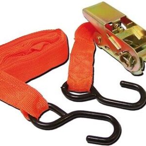 JUEGO DE 4 CORREAS CON GANCHOS TENSORES DE TRINQUETE 25mm X 4 METROS 122