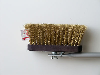 CEPILLO DE LATÓN PARA PIZZA AL HORNO DE LEÑA CON MANGO DE ALUMINIO 160 CM