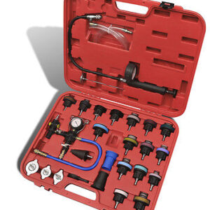 KIT 27 PIEZAS PROBADOR DE PRESIÓN DE RADIADOR DE COCHE RADIADORES DE MÁQUINA DE PURGA DE NEUMÁTICOS