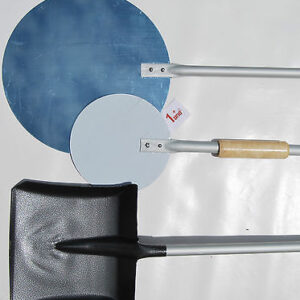 SET DE 3 PALAS PALAS REDONDAS PALA PARA PIZZA DE 30CM PEQUEÑA DE 16CM Y PALA DE BRASAS