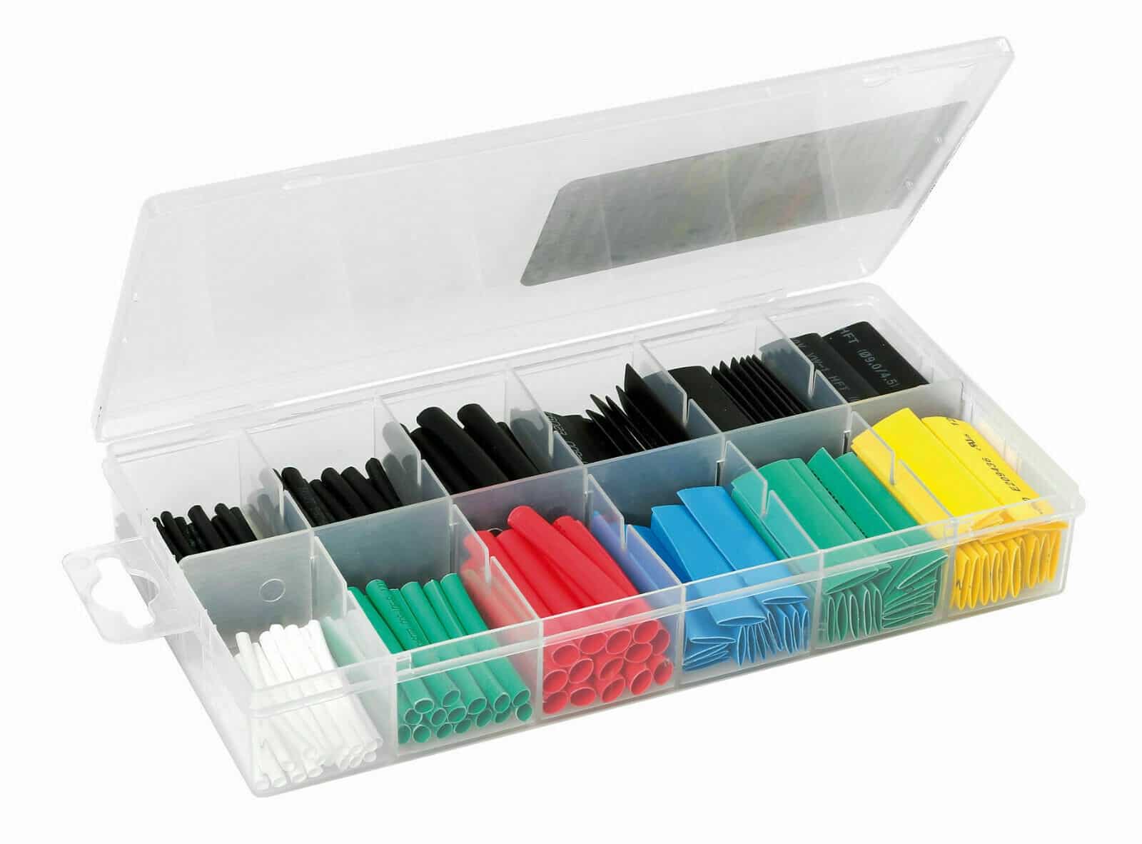 TUBO TERMORRETRÁCTIL 180 PIEZAS FUNDA AISLANTE PARA CABLES ELÉCTRICOS DE 45 MM 091