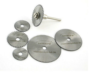 JUEGO DE 6 PIEZAS DE DISCOS DE DIAMANTE PARA MADERA