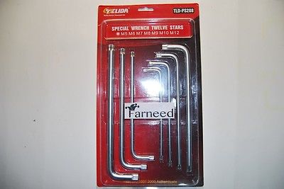 JUEGO DE LLAVES ACANALADAS XZN 'L' - LLAVE DE RANURA EXTRA LARGA - M5/M12 FANEED