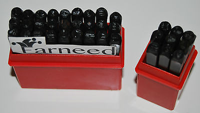 36 PUNZONES ALFANUMÉRICOS DE 5 mm PARA PERFORAR Y MARCAR EN METAL