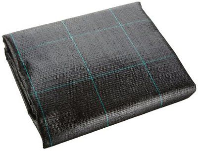 594.jpg LÁMINA DE ACOLCHADO NEGRO POLIPROPILENO VERDE A CUADROS RESISTENTE AL DESGARRO MT 50 X 1