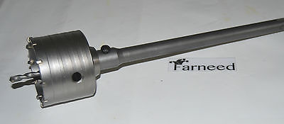 PERFORADORA DE CORONA MM 160 CON VARILLA MÁS LADRILLOS DE PARED DE CEMENTO PLU DE 350 MM