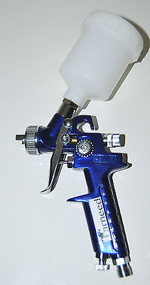 MINI AERÓGRAFO HVLP TOP TANK 125cc 1mm PISTOLA DE PINTURA PLÁSTICA