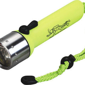 LINTERNA SUBACUÁTICA IMPERMEABLE LED 180 LÚMENES CREE 40 metros Q3 LUZ DE APNEA SUBACUÁTICA 3W