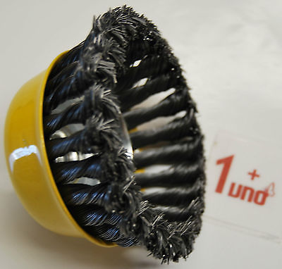 CEPILLO DE TAZA CON ALAMBRES TRENZADOS Y TRENZADOS M14 AMOLADORA DE ACCESORIOS