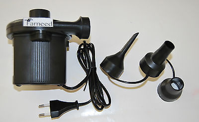 BOMBA ELÉCTRICA 220V INFLA CAMA DESINFLABLE BOTE COMETA COLCHÓN KAYAK BOTE 911