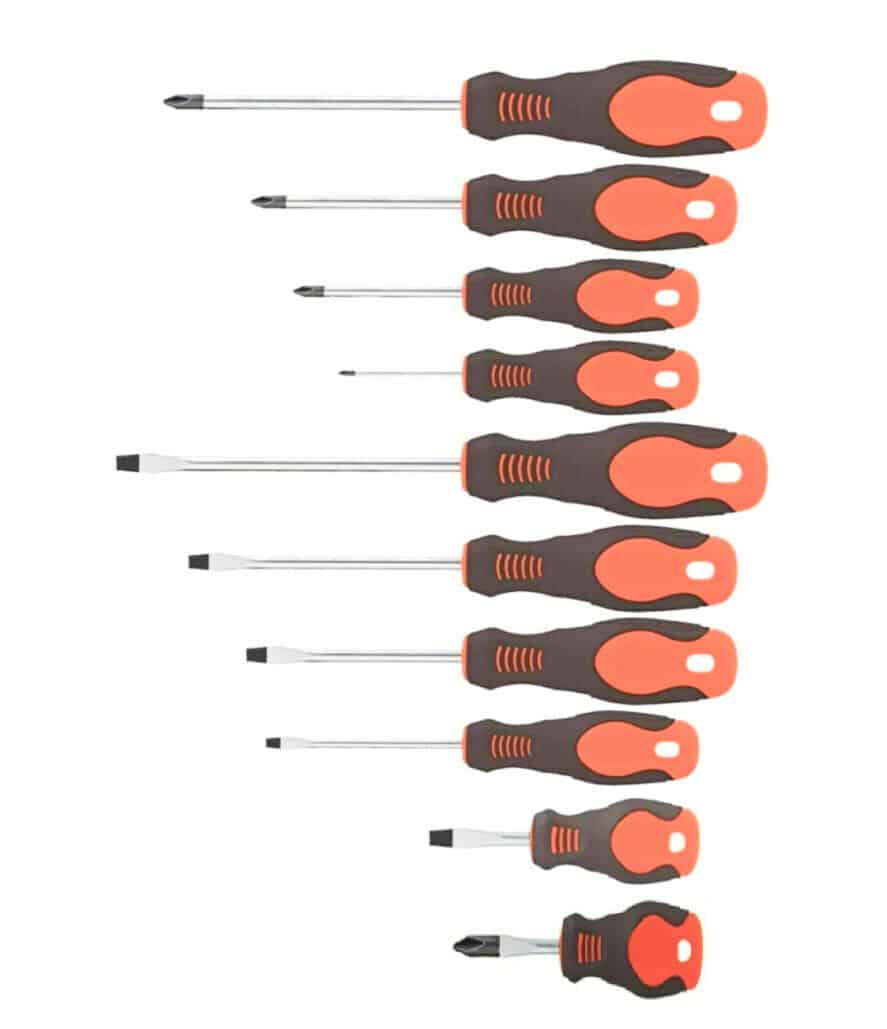 JUEGO DE DESTORNILLADORES DESTORNILLADOR DE ESTRELLA 10 CRV CROMO VANADIO CORTO LARGO 293XI