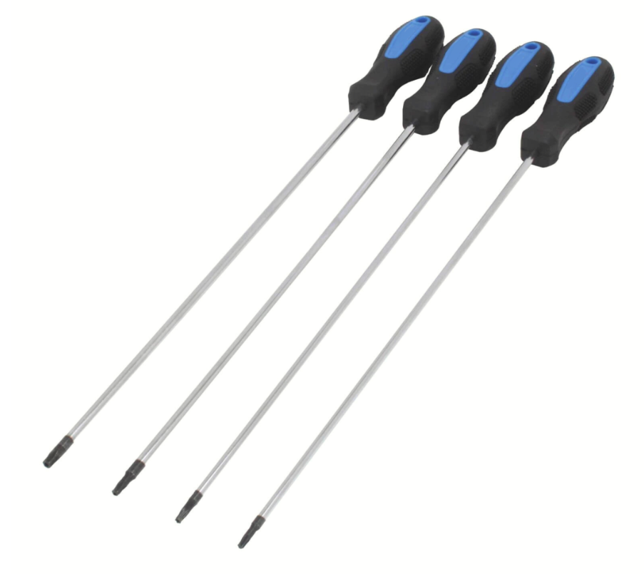 DESTORNILLADORES DESTORNILLADOR DESTORNILLADOR TORX LARGO PUNTA MAGNÉTICA 4 PIEZAS 450mm SSTsa