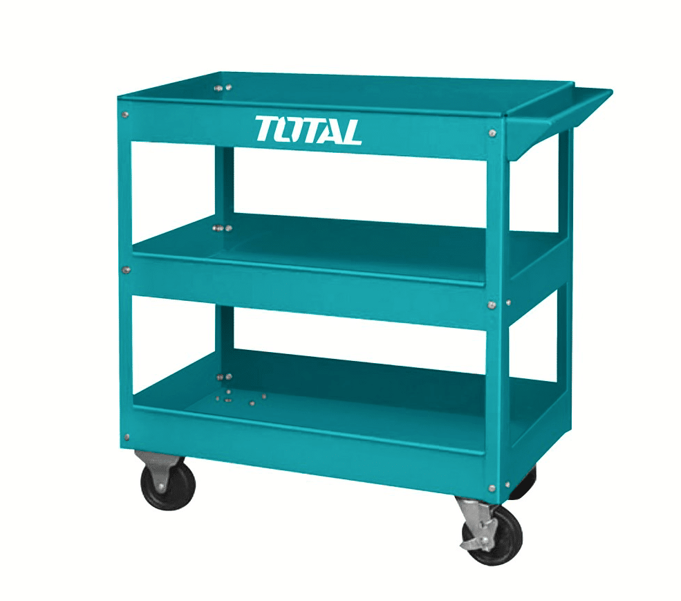 CARRO 3 ESTANTES ESTANTES PARA HERRAMIENTAS HERRAMIENTAS DE TALLER RUEDAS DE GARAJE 723