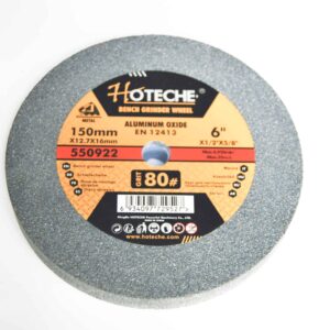 DISCO ABRASIVO PIEDRA PARA BANCO MUELA ABRASIVA 150mm GRIT 80 CON ÓXIDO DE ALUMINIO