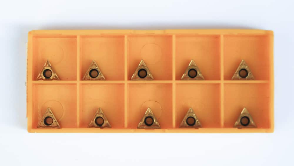 10 PLACAS DE INSERCIÓN DE HERRAMIENTAS DE TORNO INSERTOS TRIANGULARES LADO 9 MM TCMT09