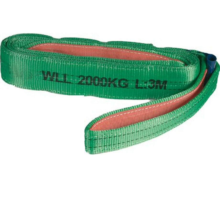 CORREA DE ESLINGA BANDA DE ELEVACIÓN 3 METROS MT CARGA 2 TON T 2000 KG 643