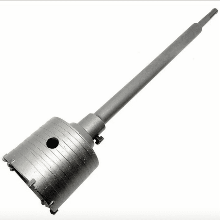 PERFORADORA DE CORONAS MM 100 CON VARILLA SDS PLUS LADRILLOS DE PARED DE CEMENTO DE 650 MM