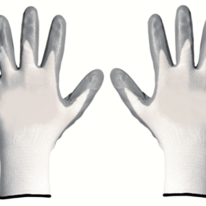 60 PARES DE GUANTES DE TRABAJO RECUBIERTOS PAR DE GUANTES DE NYLON NITRILO BLANCO 0WG TALLA 10