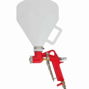 PISTOLA COMPRESORA DE YESO INTERIOR CON EMBUDO DE PLÁSTICO 5