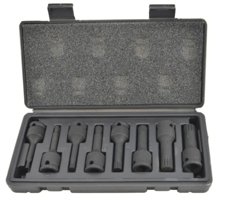 Llaves de tubo xzn 8 piezas reforzadas contra impactos 1/2" M5 M18 404aw