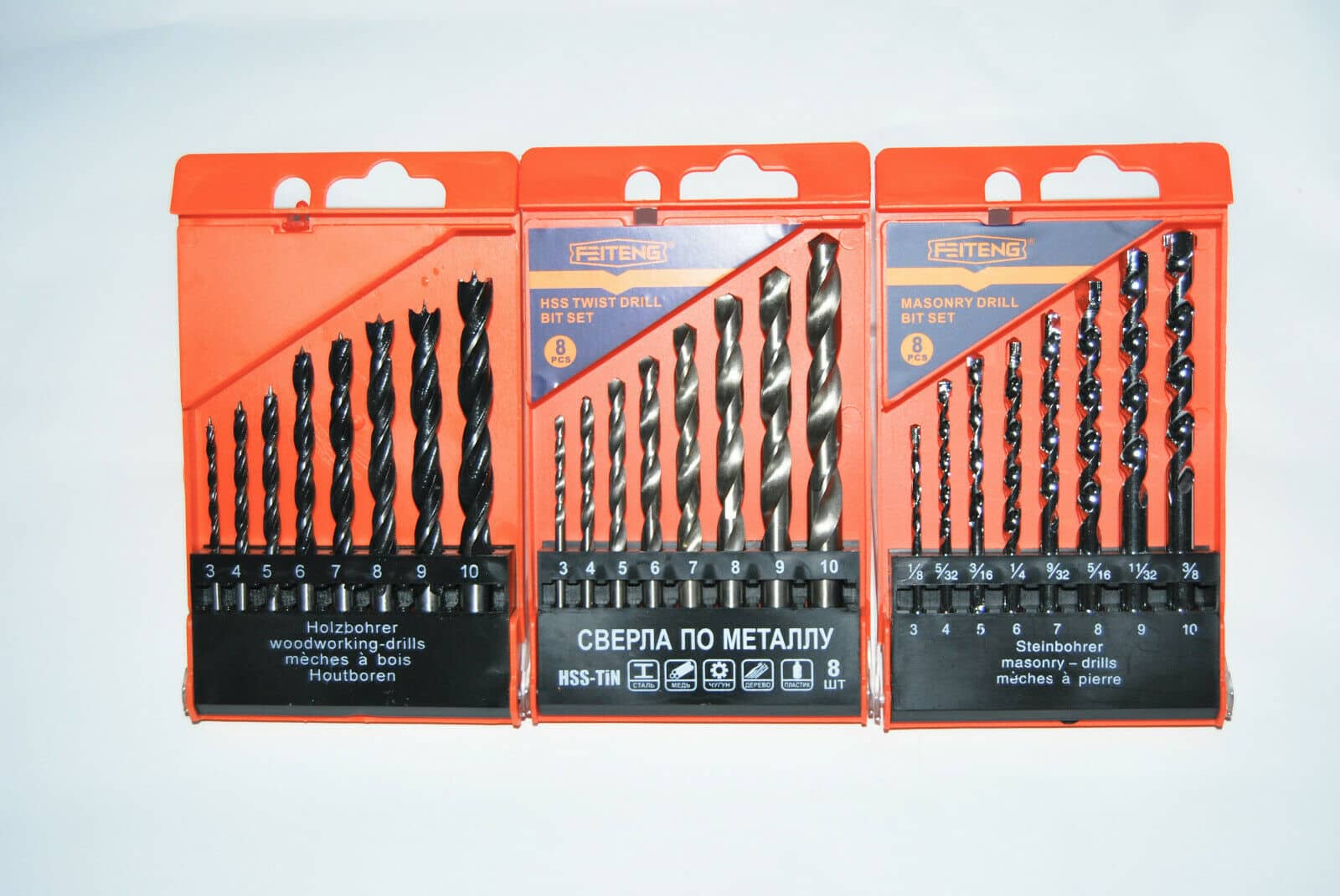 JUEGO DE BROCAS METAL HIERRO PARED MADERA 3 10 MM MÉTRICO 24 PIEZAS HSS