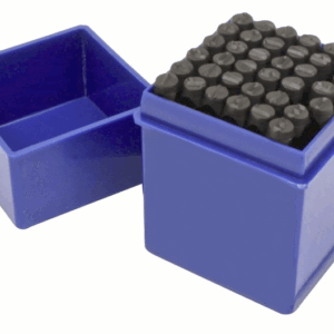 JUEGO DE PUNZONES DE PLANTILLA ALFANUMÉRICA 36 PIEZAS 6 MM LETRAS Y NÚMEROS MARCANDO 460sa