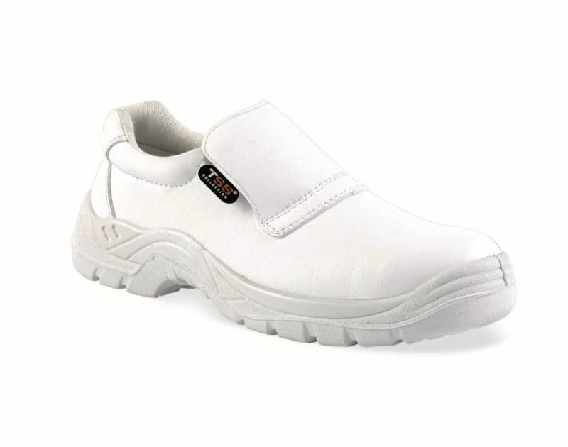 Zapatos de seguridad para hostelería cocina cocinero lácteos S2 plata TSS blanco talla 39