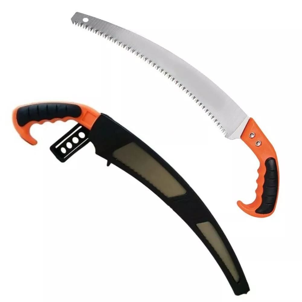 Sierra manual triple afilado 330mm poda jardineria poda curva acero templado 573d