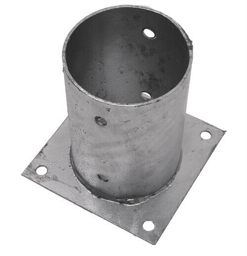 SOPORTE DE VIDRIO SOPORTE DE POSTE DE PILAR PILAR DE MADERA GALVANIZADA Ø61mm REDONDO 702