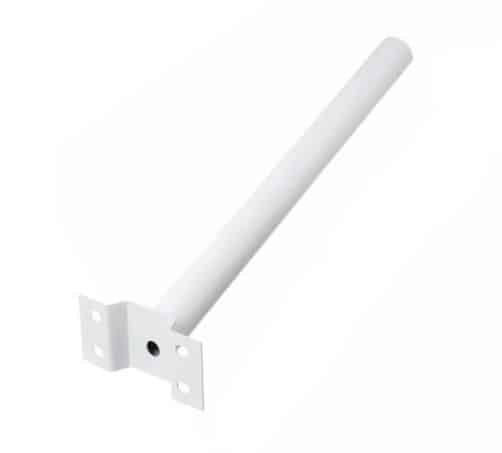 Soporte de brazo de poste de pared 593air blanco de 5 cm para farola