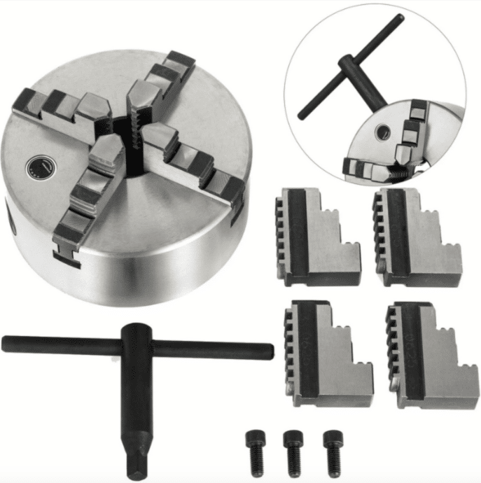 MANDRIL AUTOCENTRANTE PARA TORNO DE MORDAZAS 4+4 160mm