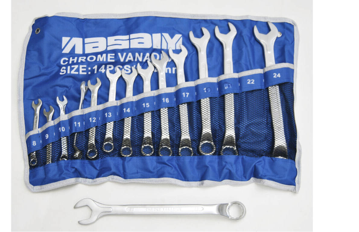 JUEGO 14 PIEZAS LLAVES COMBINADAS DE BOCA STAR 8 24 MM FUNDA POLIGONAL 960x