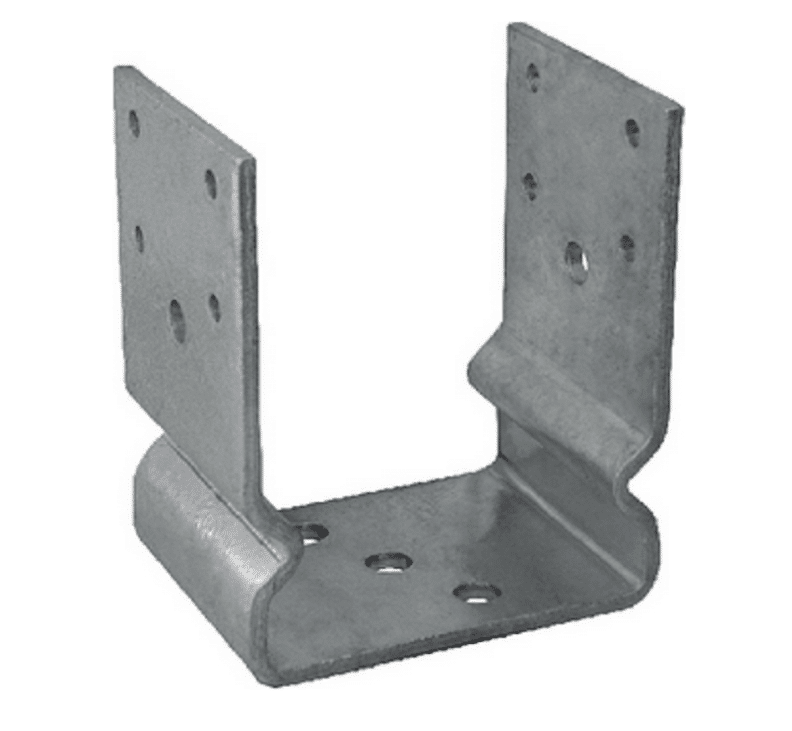 SOPORTE DE SOPORTE ELEVADO EN FORMA DE U PARA VIGAS DE MADERA PILAR SUSPENDIDO MM 60x60x135 650