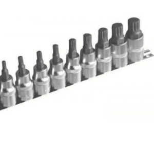 JUEGO DE LLAVES DE VASO INSERTOS DE BROCA XZN ZÓCALO M4 M18 10 PIEZAS PCS 1/2' 647sa