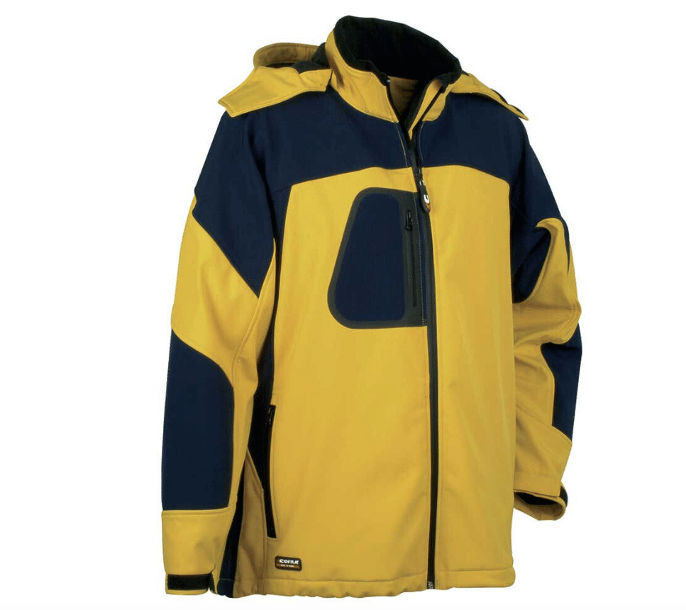 CHAQUETA DE TRABAJO PARA HOMBRE CHAQUETA CON CREMALLERA AMARILLA CREMALLERA COFRA TG 62