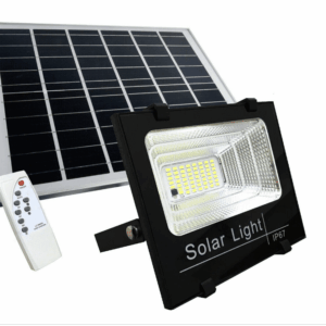 FOCO LED ALIMENTADO POR ENERGÍA SOLAR TWILIGHT PANEL + CONTROL REMOTO DE 300Wox