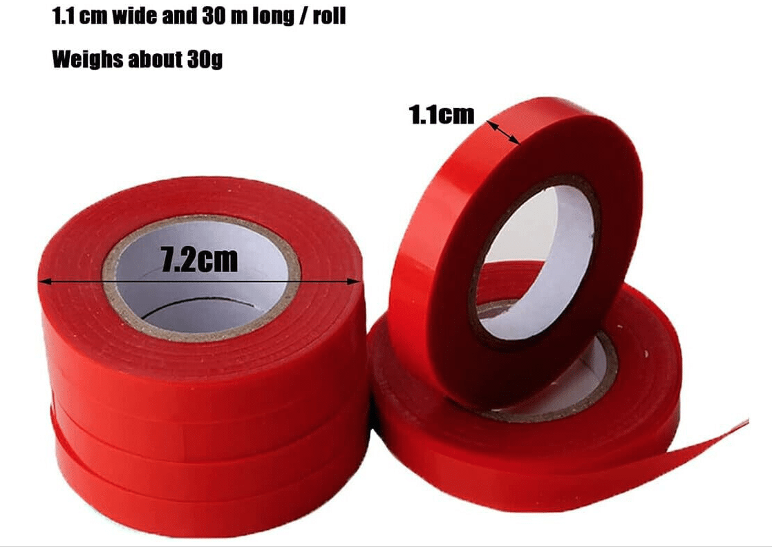 KIT 20 CORDONES ROJOS CINTAS ATADO DE FLORES DE PLANTAS ATADO DE RAMAS DE VID 615X