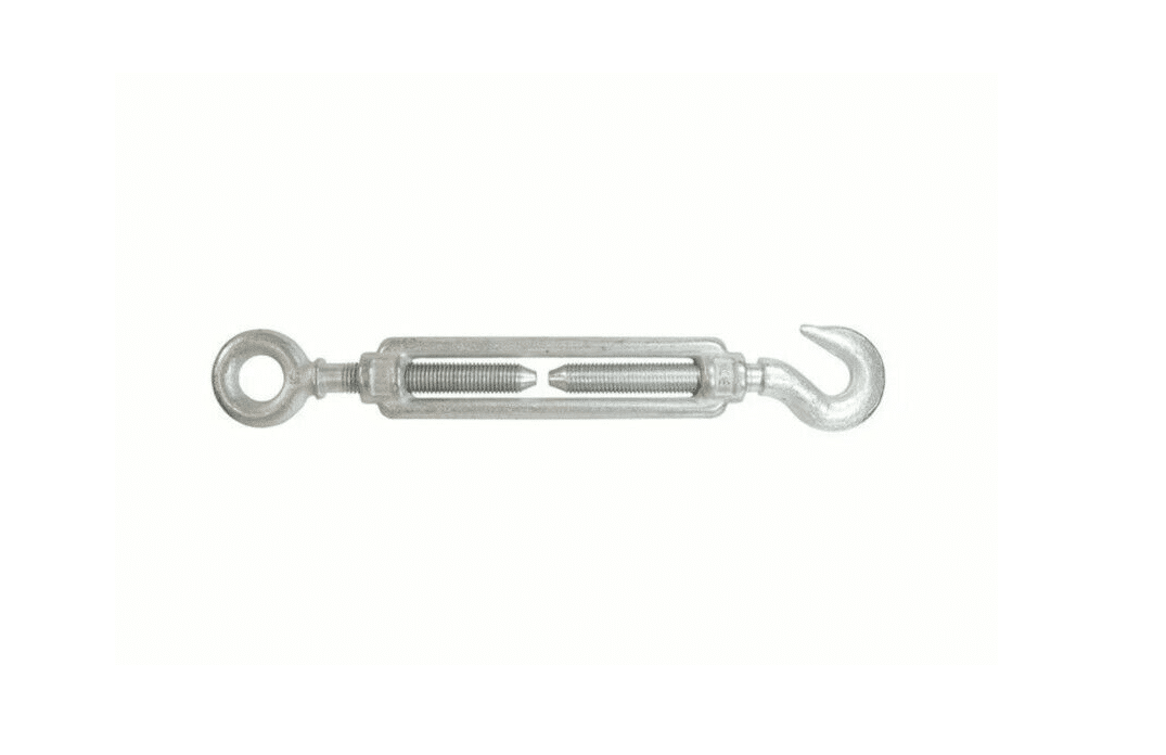TENSOR DE ACERO GALVANIZADO GANCHO DE OJO DE ACERO INOXIDABLE 10MM PARA MOLINETE DE CUERDA 379ZA