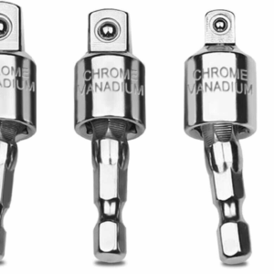 KIT 3 ADAPTADORES UNIÓN PARA ACCIONAMIENTO 1/4 PARA VASOS DE TALADRO ATORNILLADOR 1/4 3/8 1/2 LI