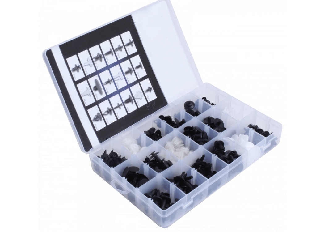 CLIPS RETENEDORES CARROCERÍA PARACHOQUES PANELES REMACHES PLÁSTICO 415 PIEZAS FORD TC011sa