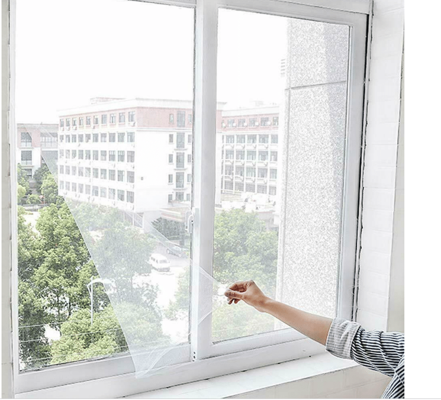 MOSQUITERA ADHESIVA RASGAR TAPA VENTANA PUERTAS 150x200 ANTI MOSQUITO INSECTO 097