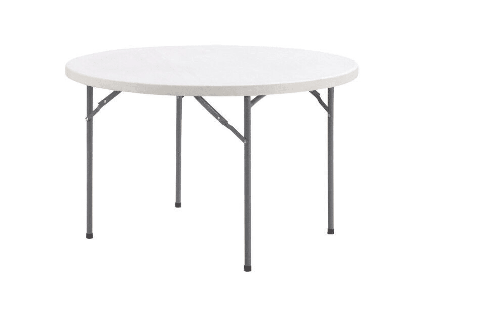 MESA REDONDA PARA HOSTELERÍA INTERIOR EXTERIOR POLIPROPILENO CM Ø120x74h BLANCO 482v