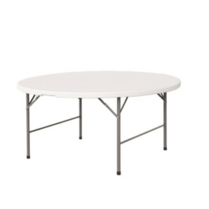 MESA REDONDA PARA HOSTELERÍA INTERIOR EXTERIOR POLIPROPILENO CM Ø150x74h BLANCO 499v