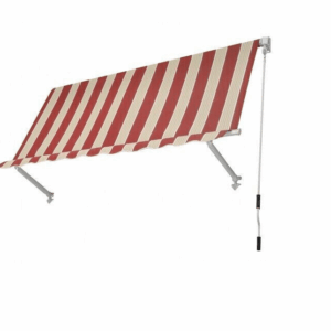 TOLDO DESPLEGABLE BALCÓN SIN CAJA 2.5x2.5 MT BEIGE/BURDEOS 3930