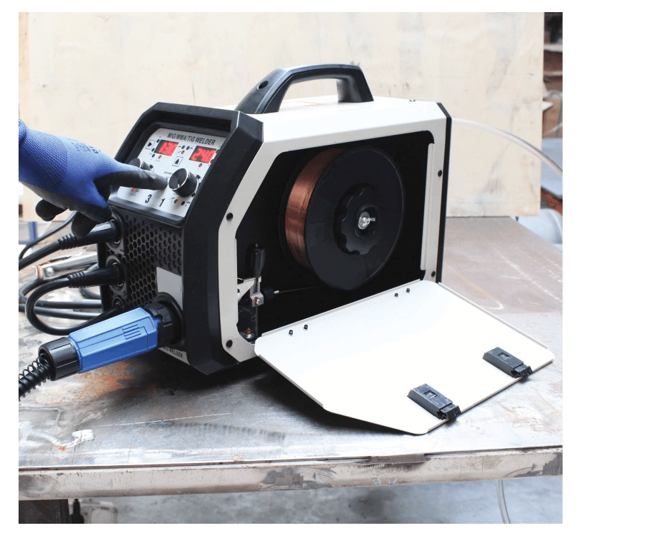 MÁQUINA DE SOLDADURA INVERTER DE ELEVACIÓN MIG MMA TIG PROFESIONAL GAS DE ALAMBRE CONTINUO 200A I1Asa
