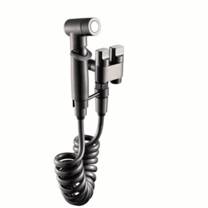 KIT DE DUCHA DE MANO MEZCLADOR BIDÉ BAÑO GRIFO DE LIMPIEZA DE INODORO NEGRO 366SW