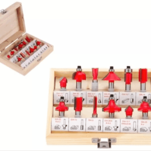 Cortadores de pantógrafo 12 piezas de fresado vertical brocas bordes de madera 6 mm